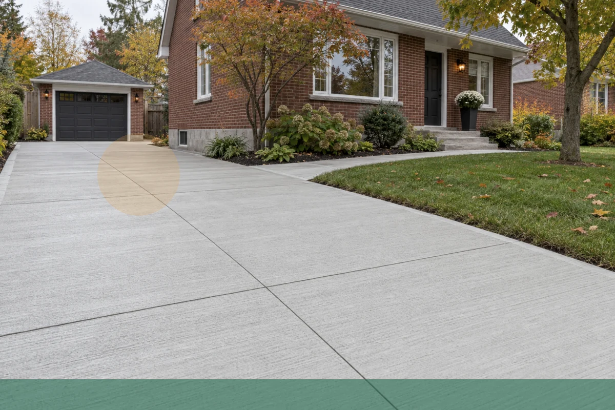 Concrete Patios active worksite overview in Cornwall and Eastern Ontario
